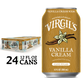 Virgil's Vanilla Cream Soda, with a single brown can displayed next to it.