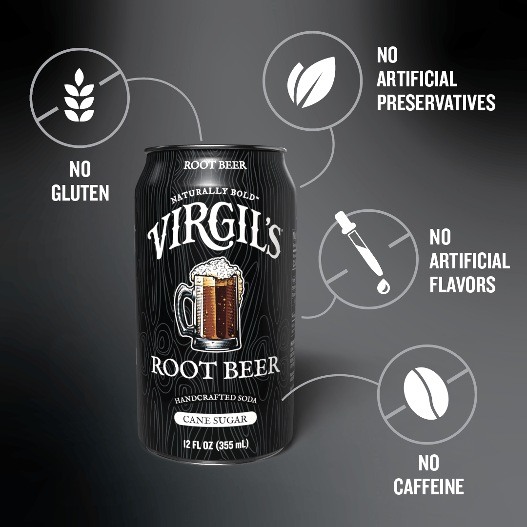 VIRGIL'S HANDCRAFTED ROOT BEER CANS - Reed'sInc